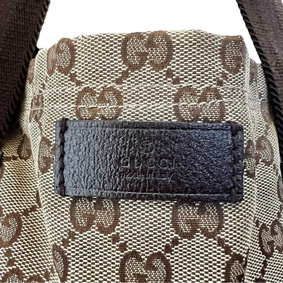 Gucci Vintage GG Canvas Tan & Brown Tote Bag - Picture 5 of 11
